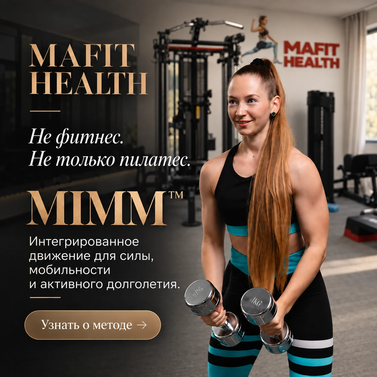 MAFIT Integrated Movement Method advertising banner: MIMM method — RU