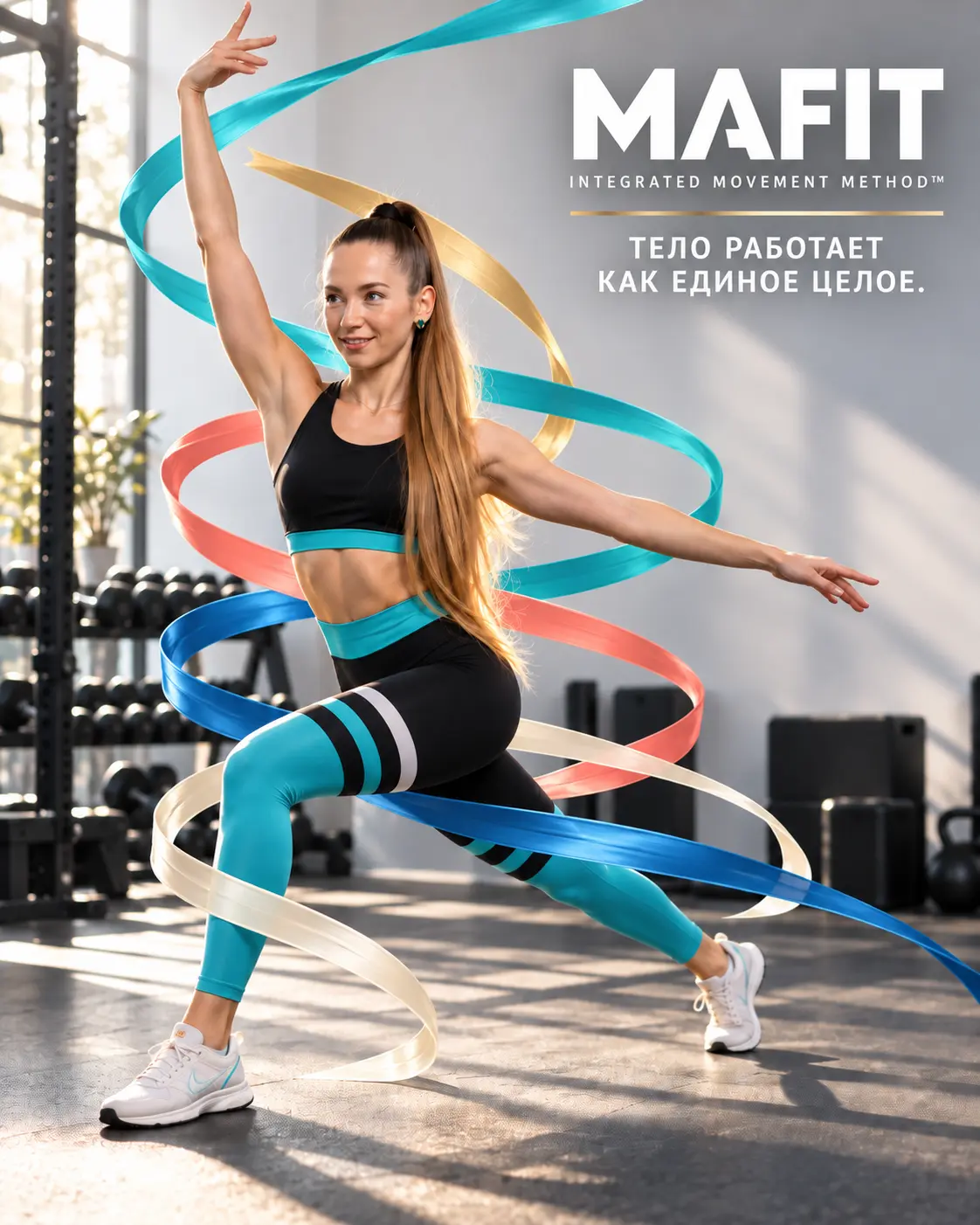 MAFIT Integrated Movement Method advertising banner: The body as one system