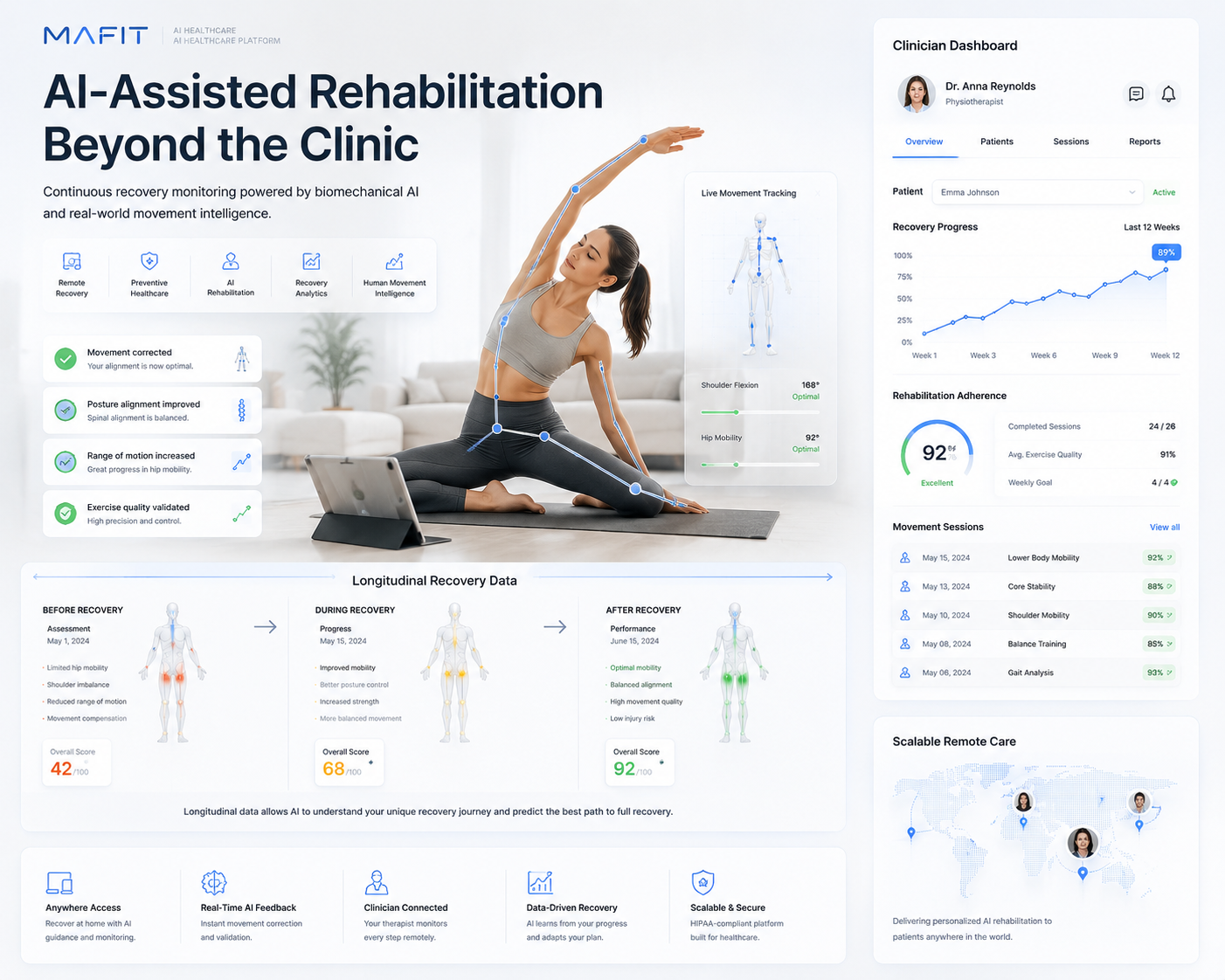 AI-Assisted Rehabilitation Beyond the Clinic